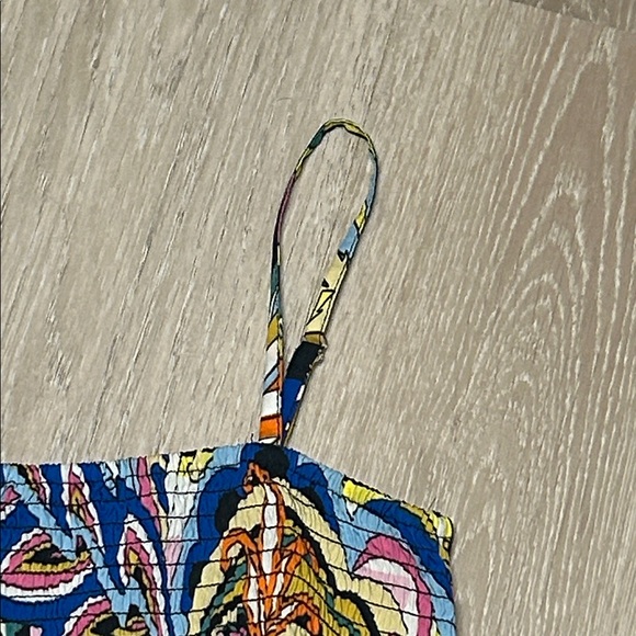 Truth NYC Girls Smocked Colorful Patterned Paisley Top/Dress Sz 8/10 - Picture 4 of 5